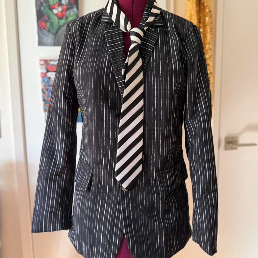 Disney Nightmare Before Christmas Jack Skeleton Pin Stripe Costume Set